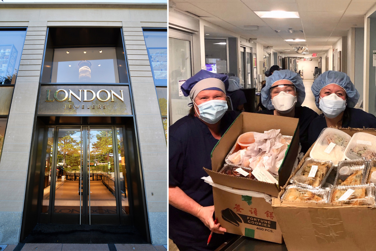 London Jewelers donates food to New York healthcare workers