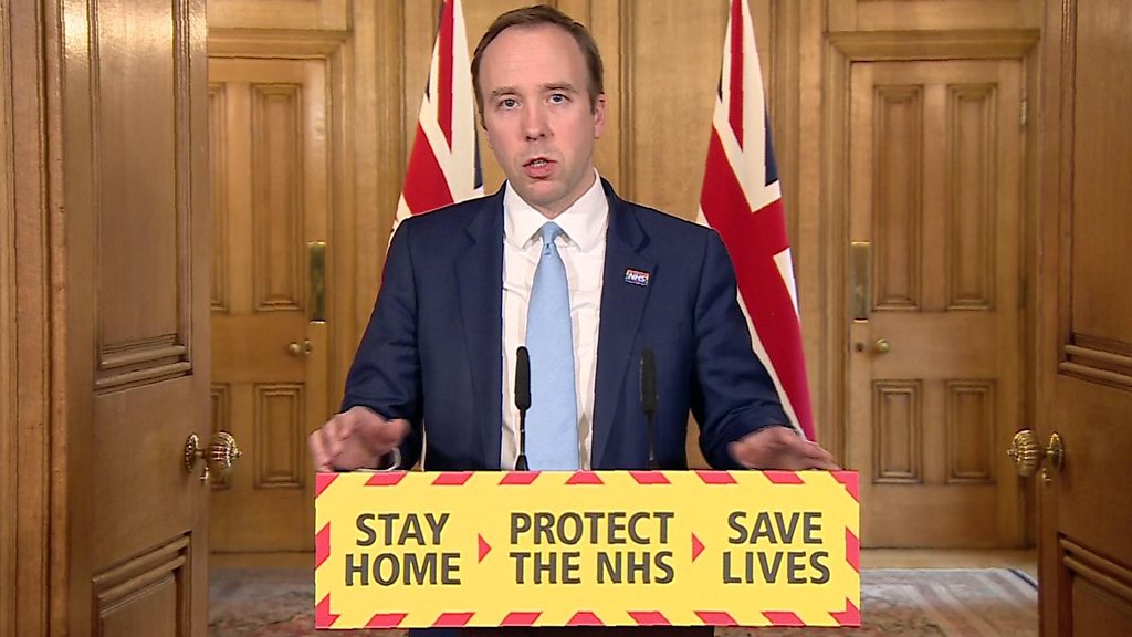 Coronavirus: Matt Hancock sets aim of 100,000 tests a day by end of April