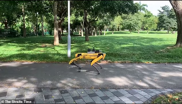 Boston Dynamics’ ‘Spot’ robotic dog deployed in Singapore to remind people to keep a safe distance