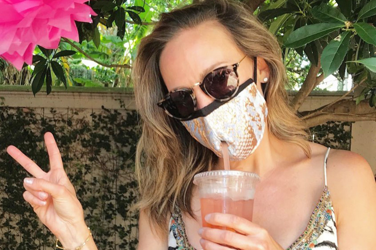 These face masks come with straw hole for sipping cocktails