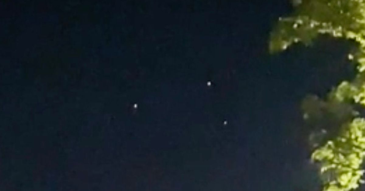 Strange red flights filmed hovering over New Jersey ‘in triangular formation’