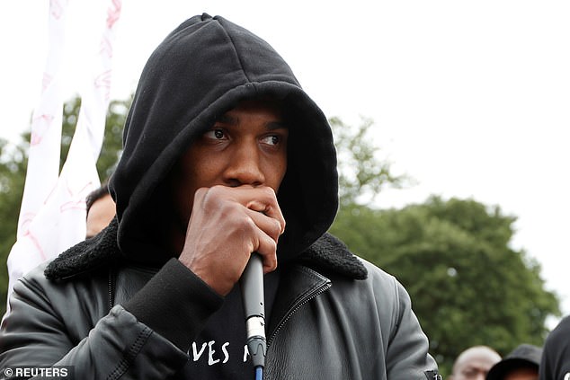 Anthony Joshua hits back at critics of his speech during Black Lives Matters protest in Watford