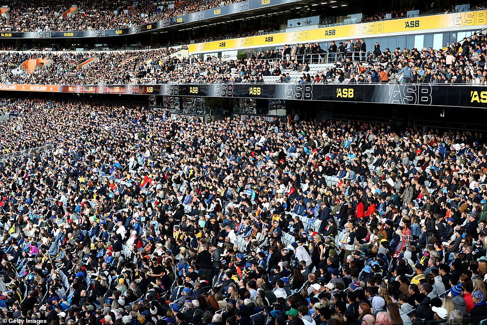 New Zealanders pack out Eden Park in biggest super rugby crowd for 15 years