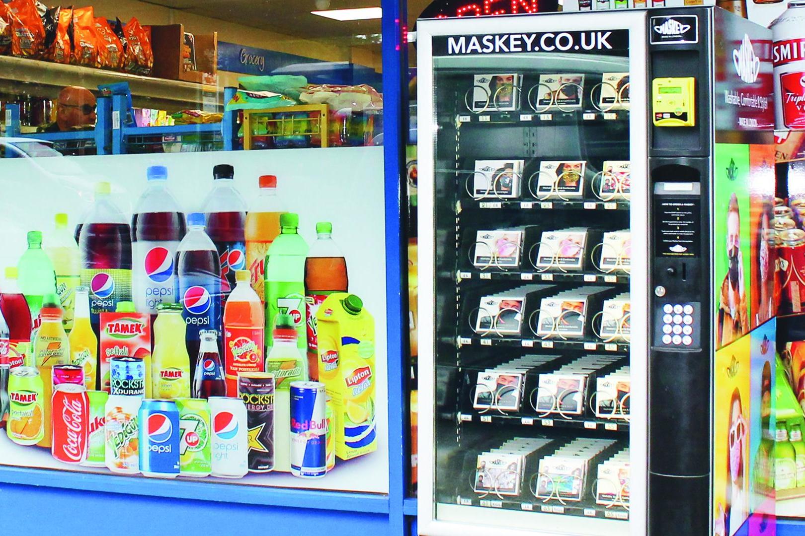 First face mask vending machines rolled out in UK shopping centres