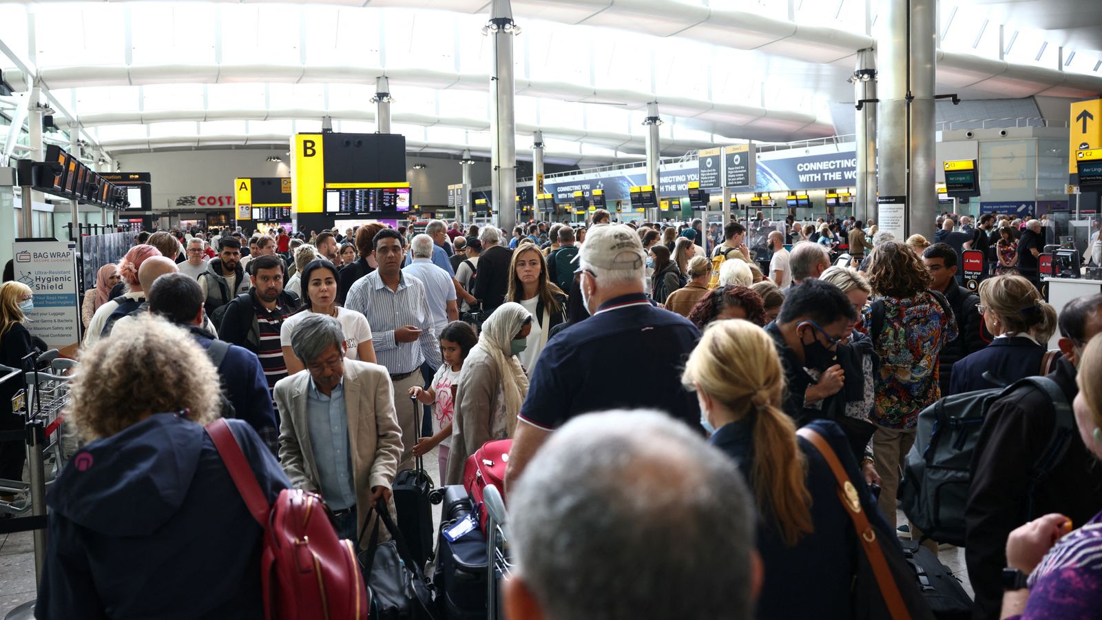Heathrow cancels 61 flights on Monday and warns of more to come – as worst UK airports for delays revealed | Business News