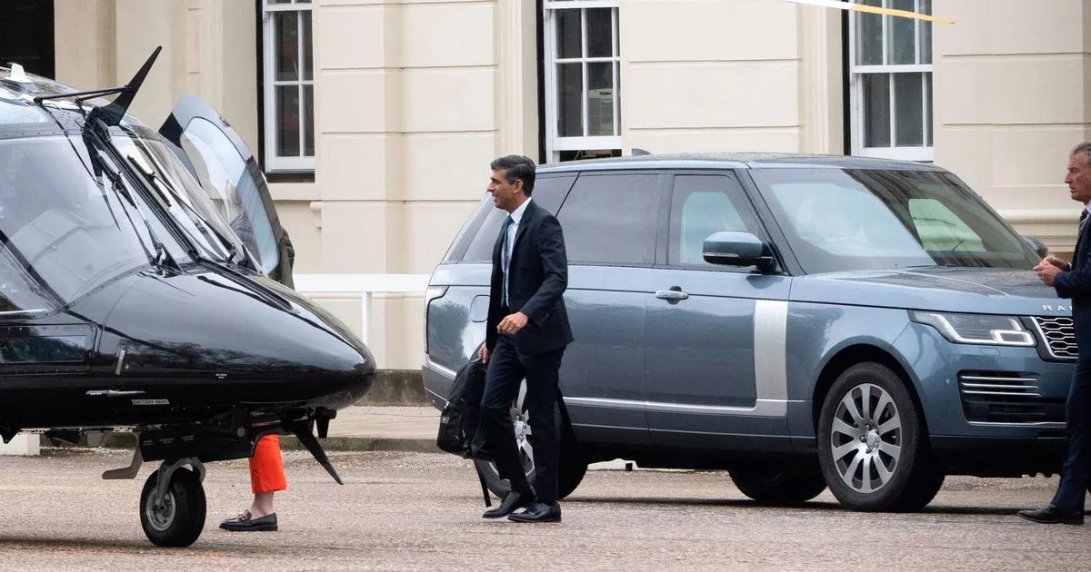 Jet-setting Rishi Sunak used taxpayer-funded helicopter for 110-mile trip to Norwich