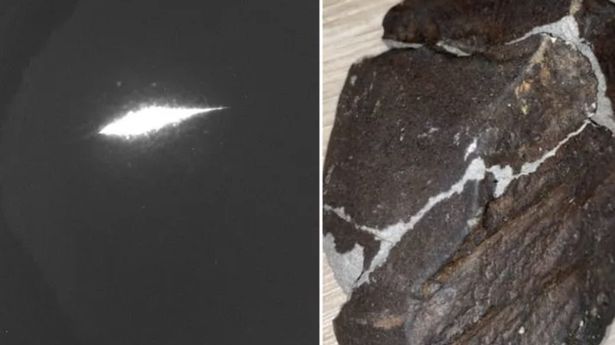 Horrified woman awoken by fireball meteorite crashing into her garden from space