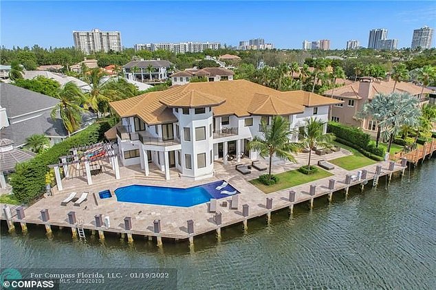 Lionel Messi and wife Antonela splash out on $10.75m estate near Inter Miami’s stadium… that includes 10 bedrooms, a spa and two boat docks