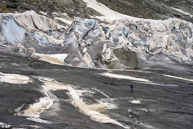 Switzerland loses 10% of its glaciers in two years as hot summers ‘dramatically’ accelerate the loss of ice