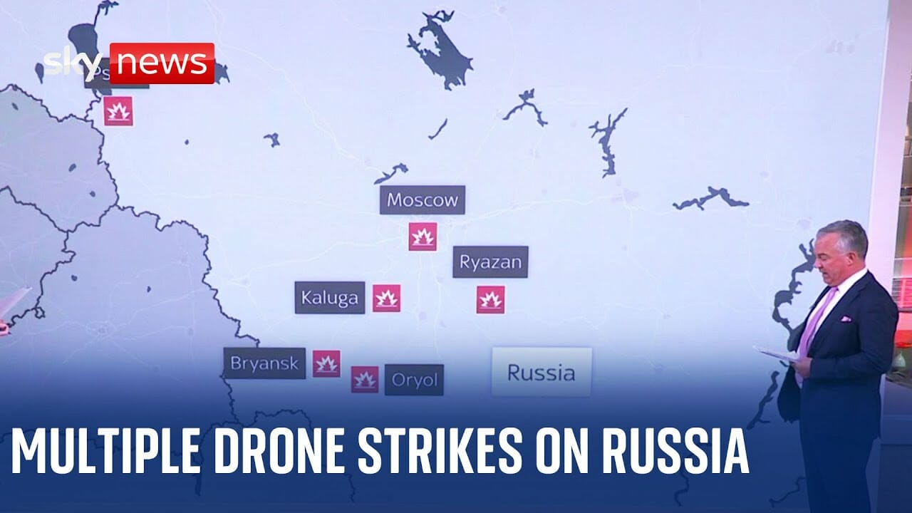Ukraine War: Multiple drone strikes hit parts of Russia, in a night of record attacks