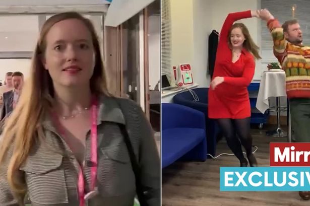 Woman who danced in Tory HQ in lockdown lost for words as she's confronted by Mirror