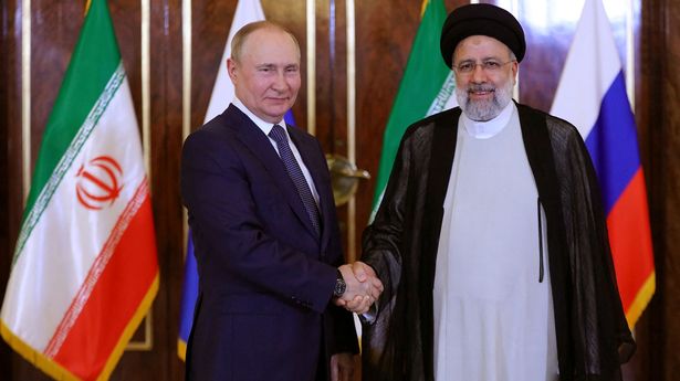 Putin forms 'axis of terror' as he teams up with Hamas terrorists and funders Iran