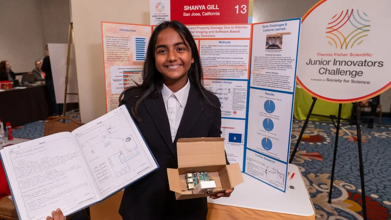A 12-year-old girl invents a life-saving fire detector