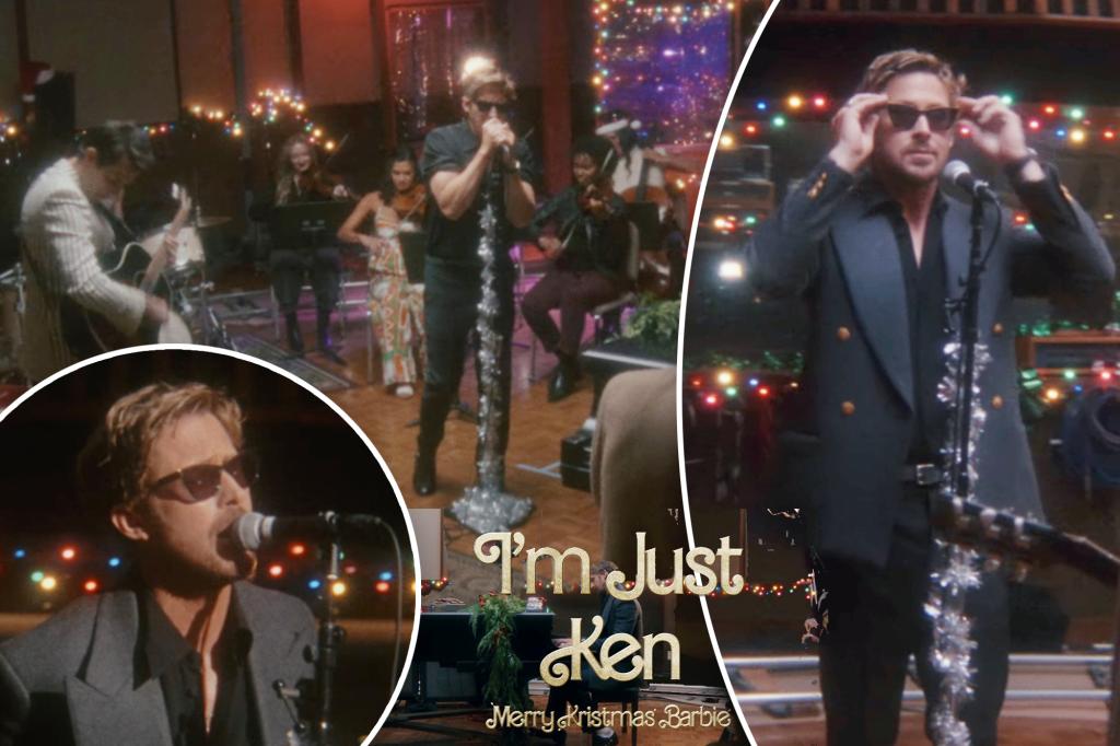 Ryan Gosling says ‘Merry Kristmas Barbie’ in new ‘I’m Just Ken’ song