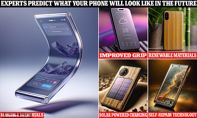 iPhone 150! Experts predict what smartphones will look like in the future – from self-repairing screens to solar-powered charging