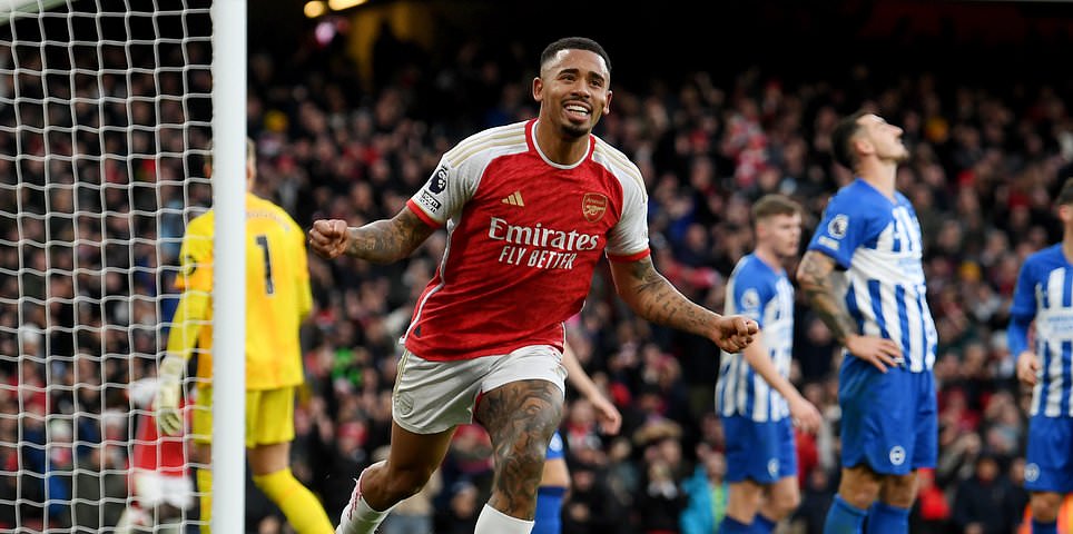 Premier League: Live scores, team news and updates, Arsenal 1-0 Brighton – Gabriel Jesus heads the Gunners into the lead as they look to go top of the table at the Emirates Stadium, plus updates from Brentford 1-0 Aston Villa and West Ham 2-0 Wolves