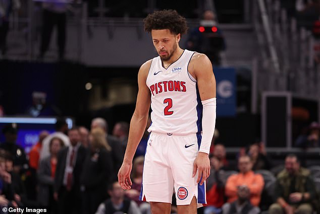 Detroit fans turn on the Pistons as they angrily chant ‘sell the team’ after blowing chance to end their 25-game losing streak against the Jazz as they move to within one of tying NBA single-season record