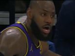 LeBron James RAGES at officials after last-second three-pointer to tie game vs Timberwolves is ruled out with officials ruling his foot was on the three-point line… despite replays suggesting it was the wrong call