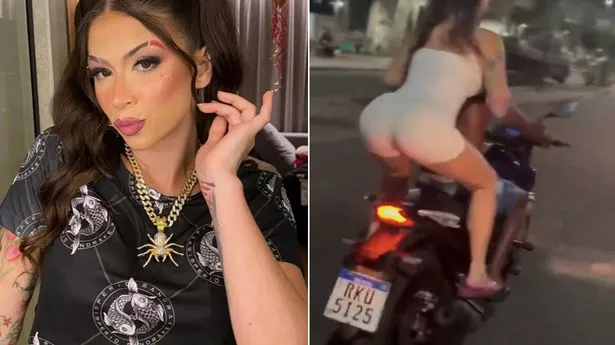Singer who performs sex acts on stage spotted twerking on moving motorbike