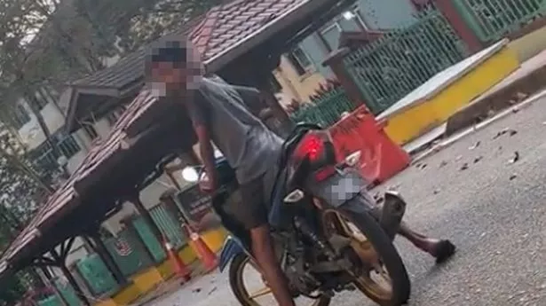 Woman films pervert masturbating in front of her after following on motorbike