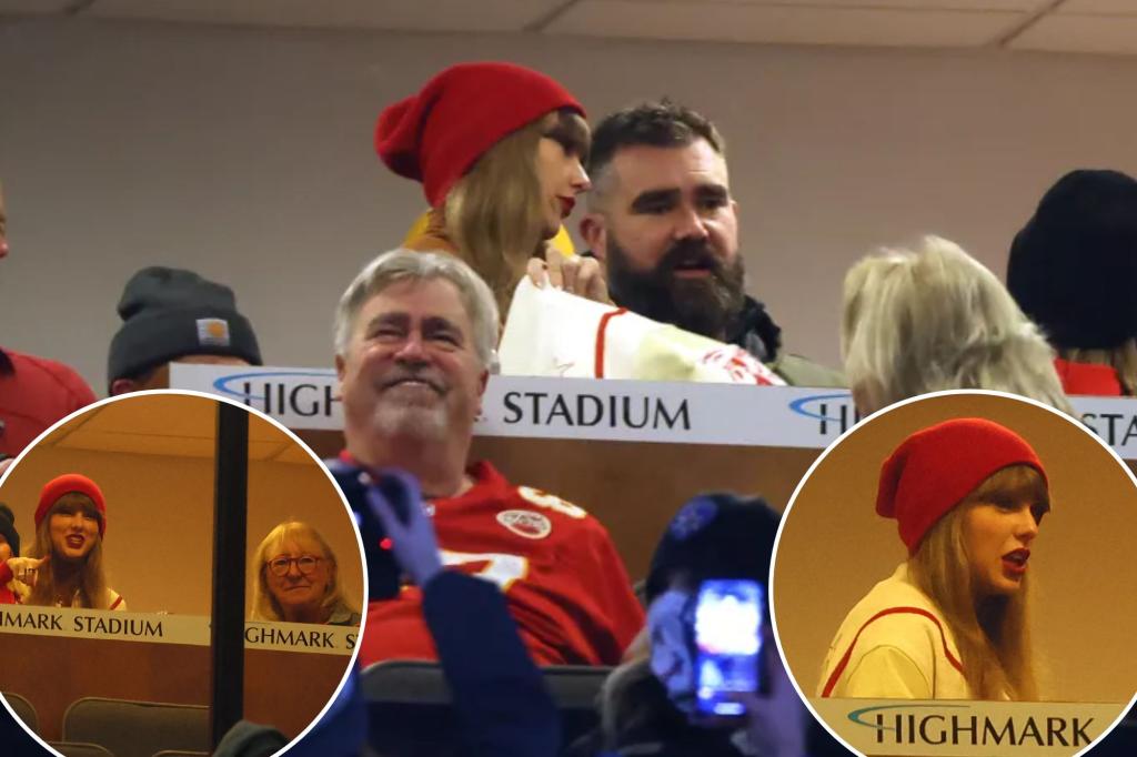 Taylor Swift watching Chiefs-Bills game with Travis Kelce’s family