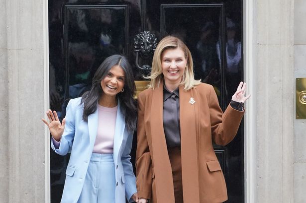 Rishi Sunak's wife Akshata Murty welcomes Volodymyr Zelensky's wife Olena at No10