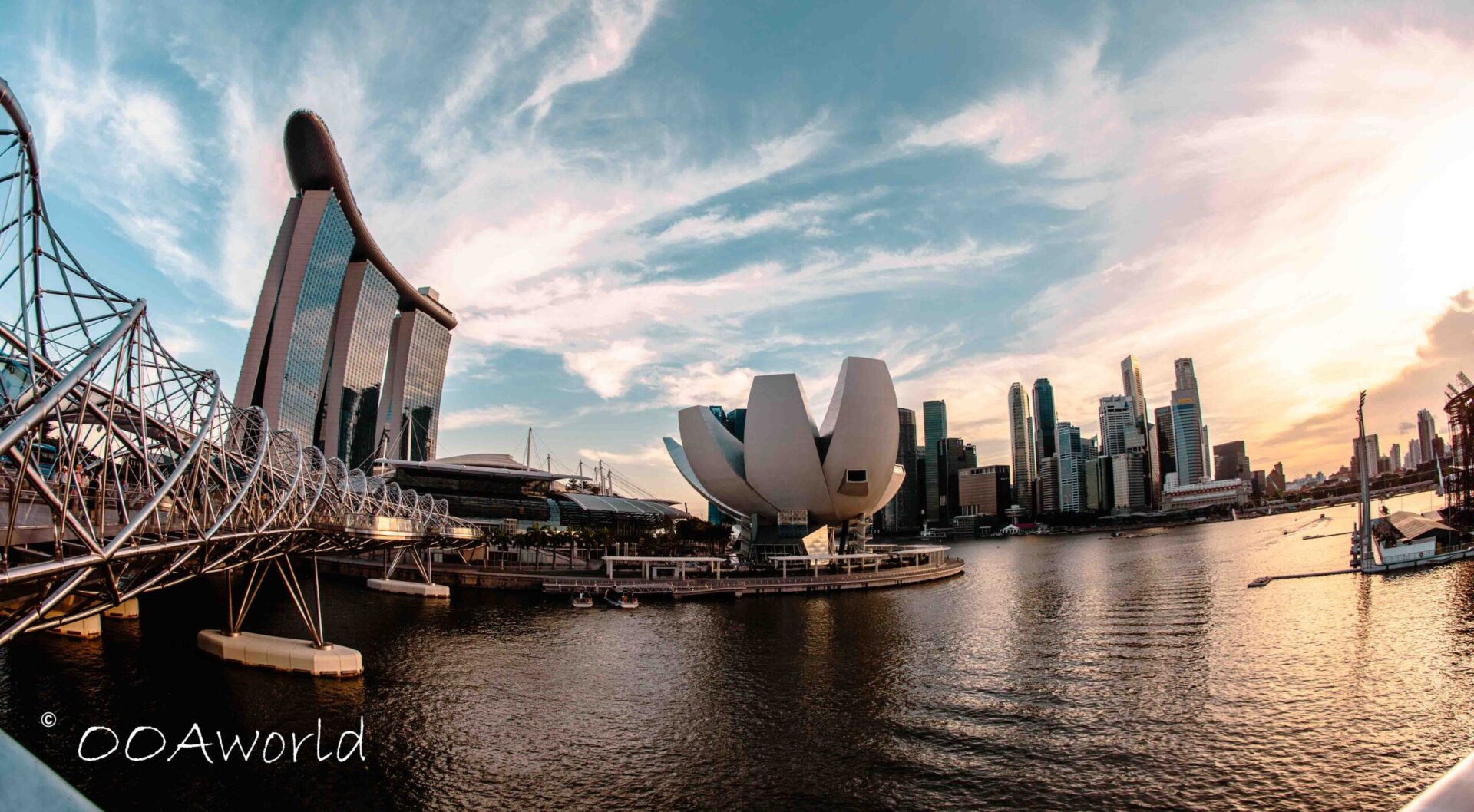 Singapore Marina Bay Sunset Timelapse Movie Asia