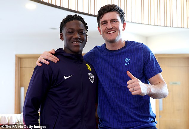Kobbie Mainoo reveals how he found out about his England promotion after Gareth Southgate recognised his stellar Man United form… as Harry Maguire and Bukayo Saka welcome him into the senior fold