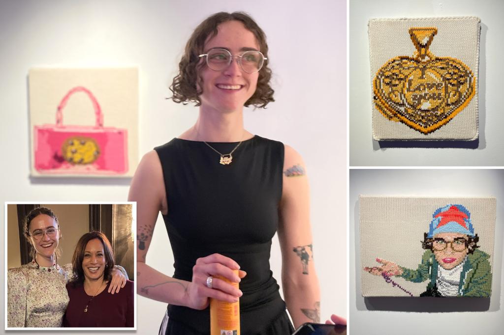 Ella Emhoff opens textile art show at NYC cannabis shop