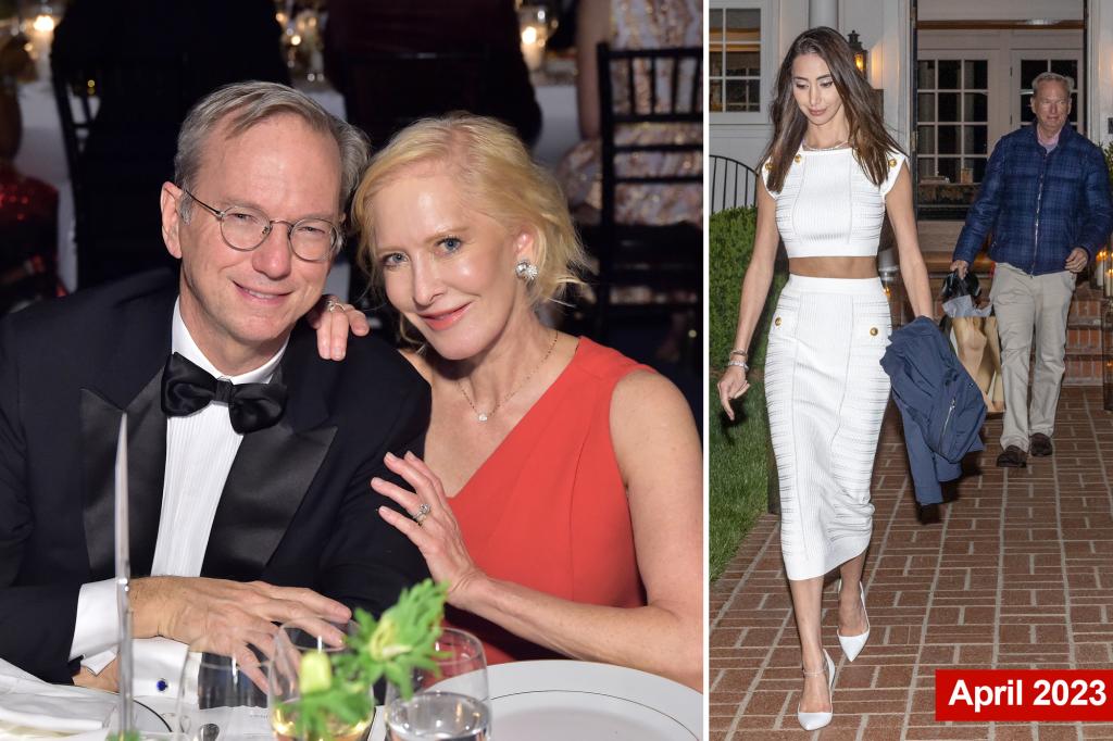 Eric Schmidt seen with wife months after giving $100M to younger girlfriend