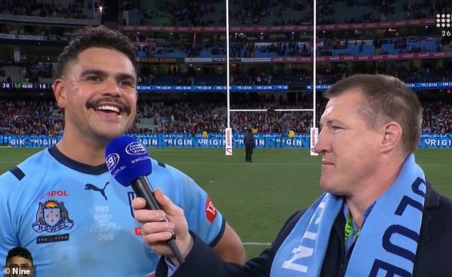 Latrell Mitchell is left stunned by amazing act from 90,000 fans at the MCG after starring in huge NSW State of Origin win