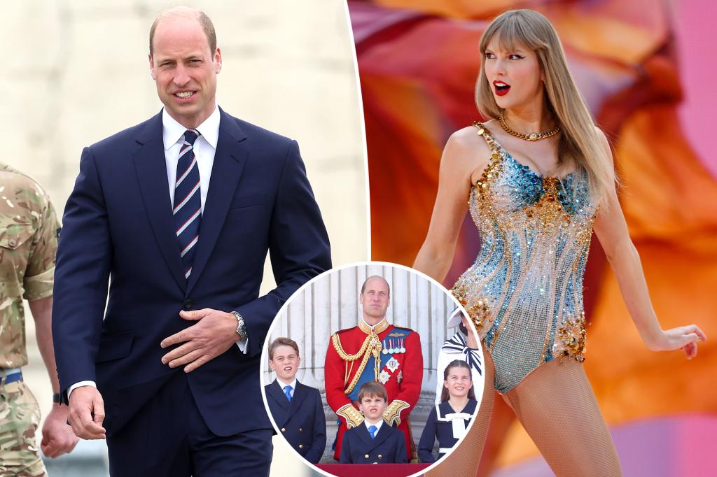 Prince William attends Taylor Swift’s Eras London show with kids: report