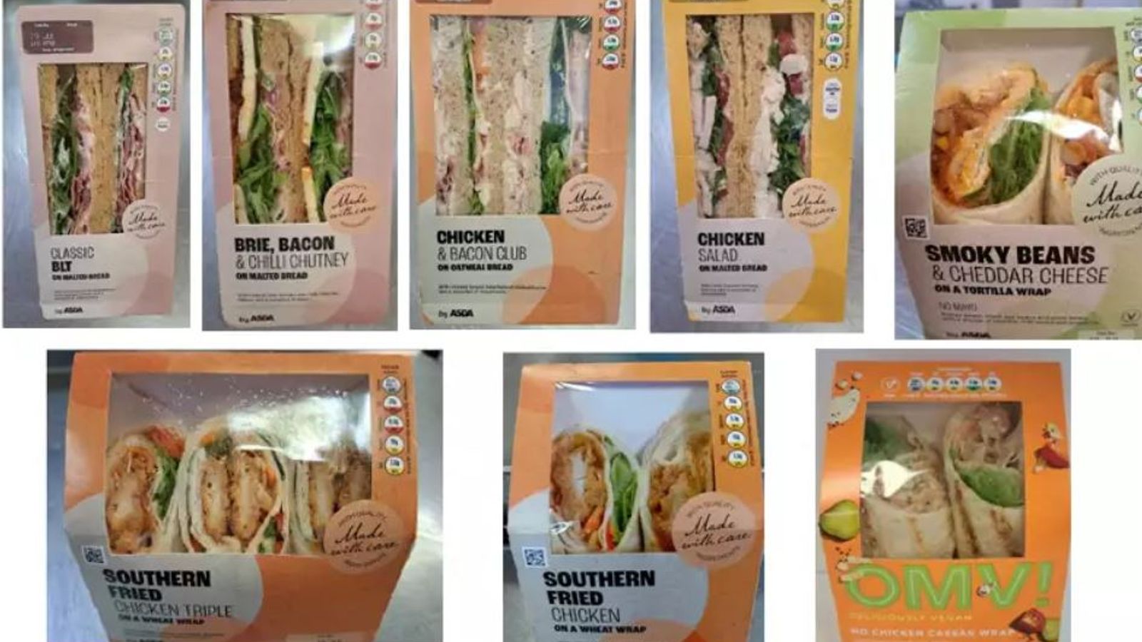 Dozens of supermarket sandwiches, wraps and salads recalled over E.coli risk | UK News
