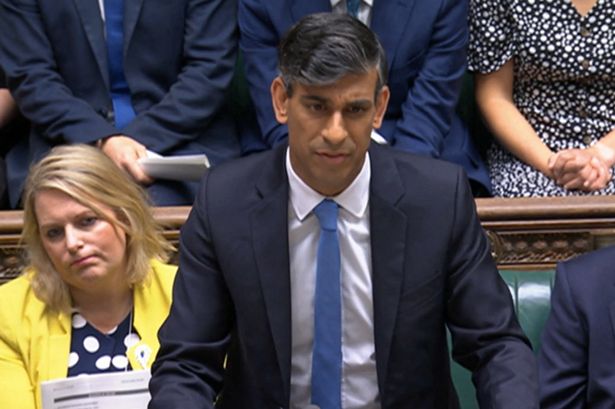 Laughs as Rishi Sunak brutally slaps down TORIES with election joke at first PMQs