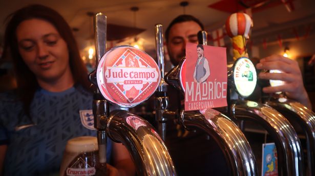 Patriotic pub sticks it to Spain by renaming beers after England stars for Euros final