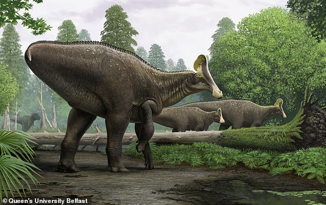 Giant dinosaur skeleton is unearthed in US state: ‘Incredibly unusual’ 30ft Cretaceous-era monster is nearly intact in ‘rare’ find dating back 80MILLION years