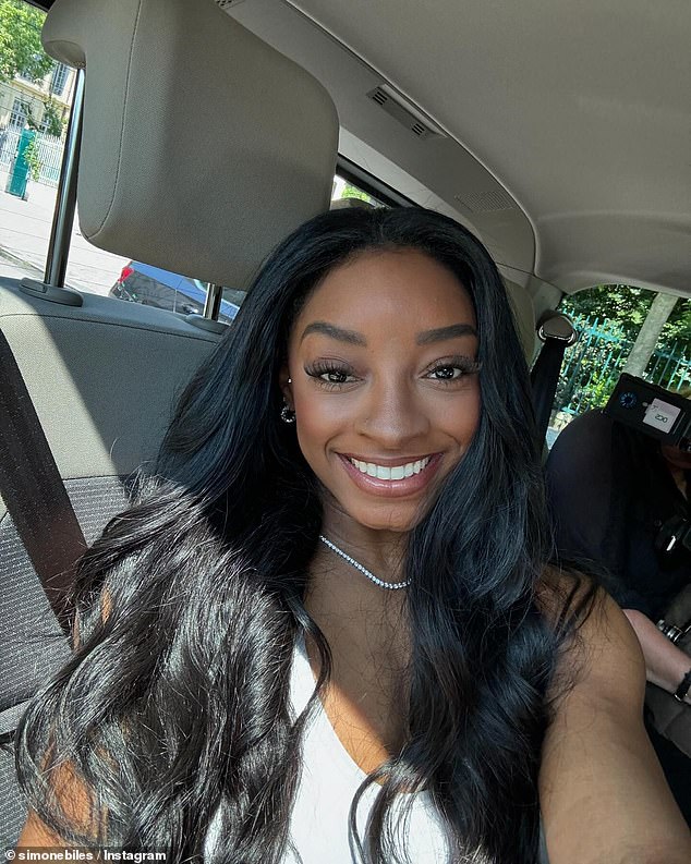 Simone Biles shares behind-the-scenes snaps of her downtime in Paris before jetting back to the US to reunite with Jonathan Owens