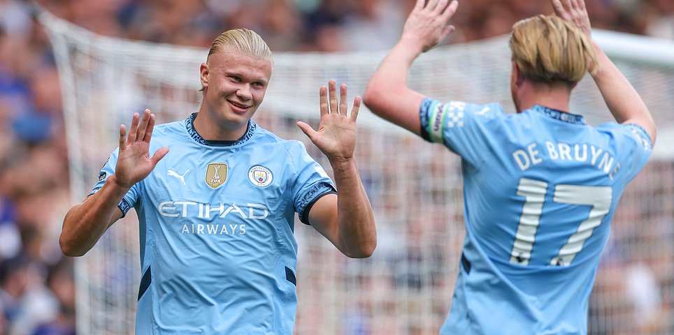 Chelsea 0-1 Man City – Premier League: Erling Haaland’s smart finish gives champions early lead in Enzo Maresca’s first game in charge against his former mentor Pep Guardiola