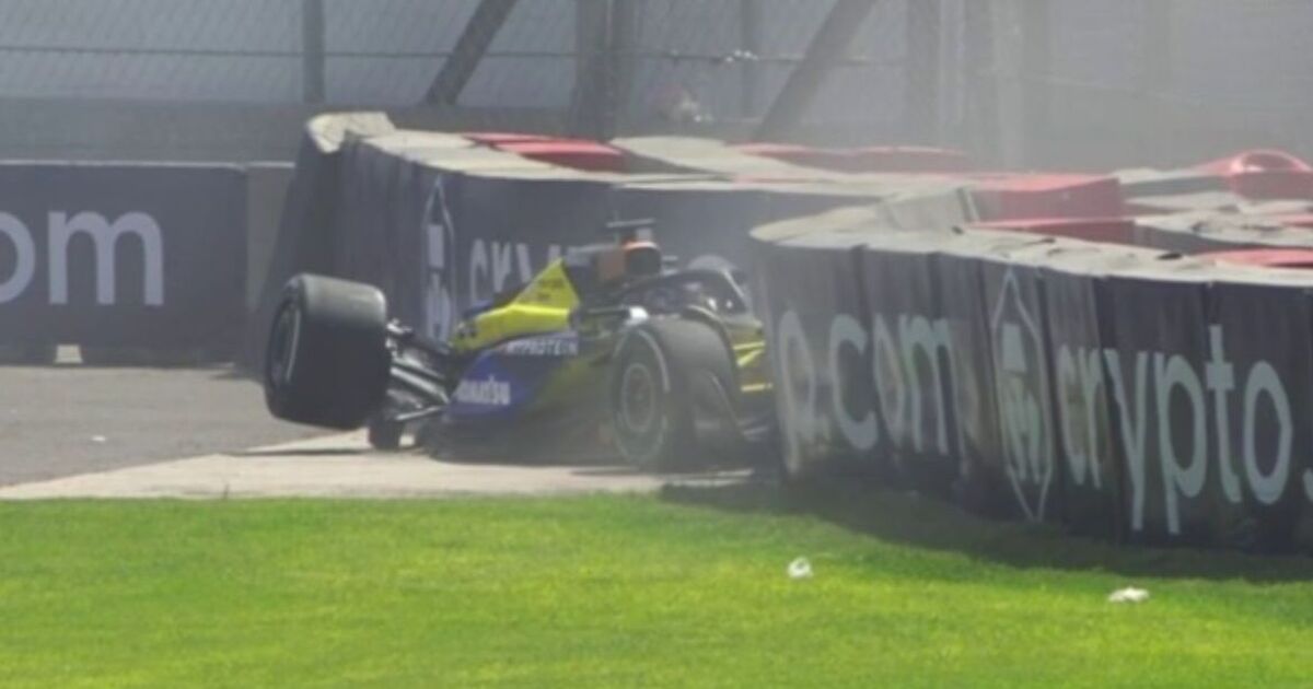 F1 LIVE: Mexican Grand Prix session stopped after major Albon and Bearman crash | F1 | Sport