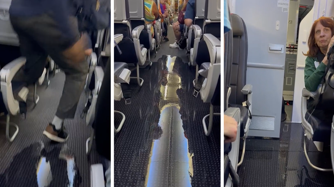American Airlines passengers react as cabin floods with ‘disgusting’ liquid midflight