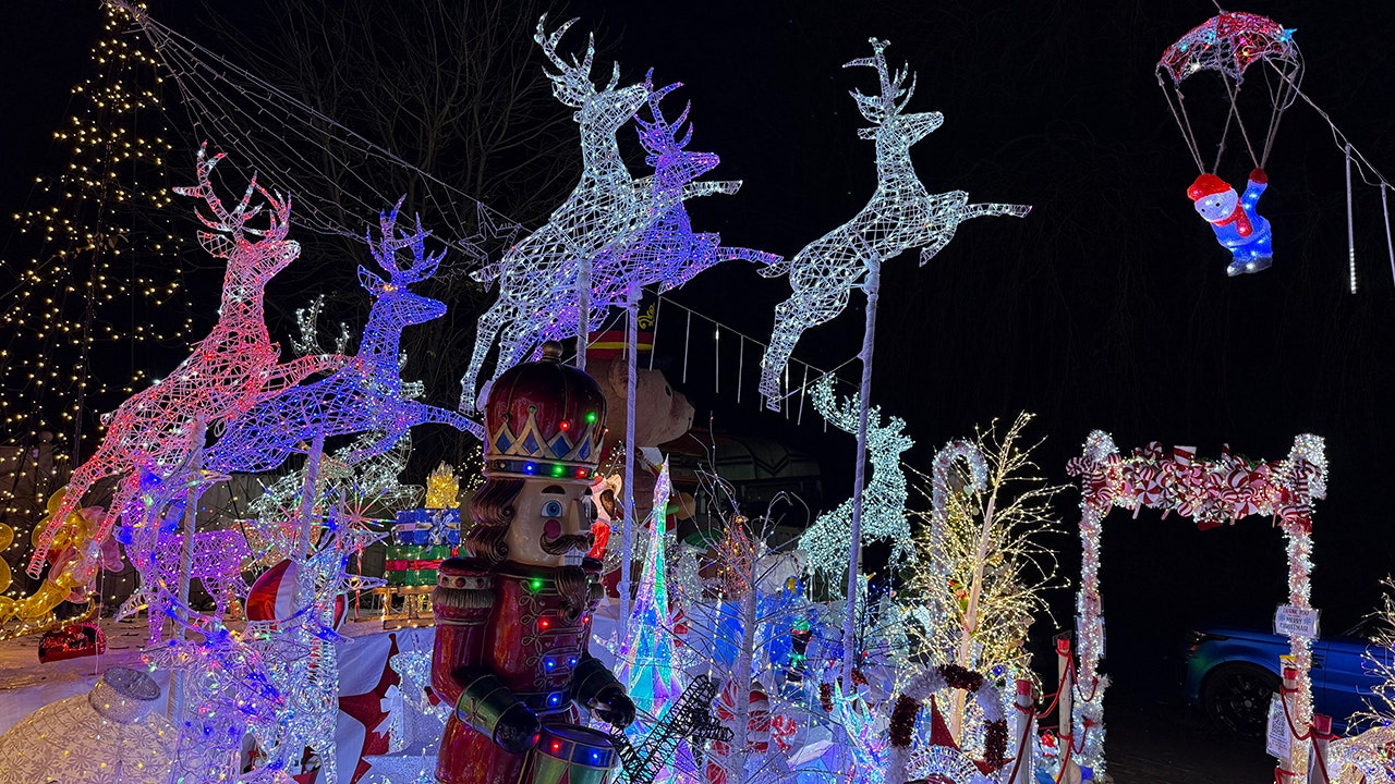 Visitors flock to winter wonderland light display in honor of family’s late son