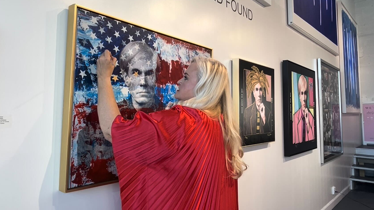 Florida artist’s patriotic Andy Warhol piece featured at popular event drawing thousands of visitors