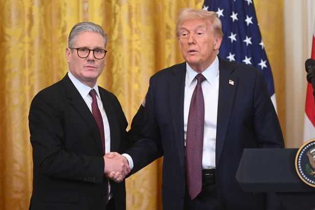 Donald Trump drops UK/US trade deal bombshell then sparks laughter at Starmer quip