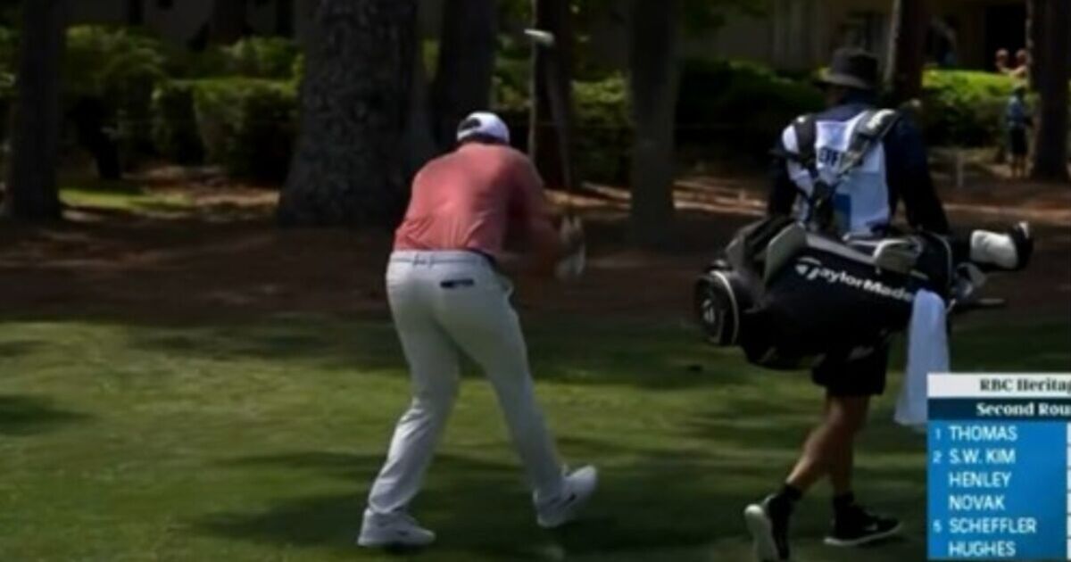 Scottie Scheffler smashes golf club in fit of rage at RBC Heritage | Golf | Sport