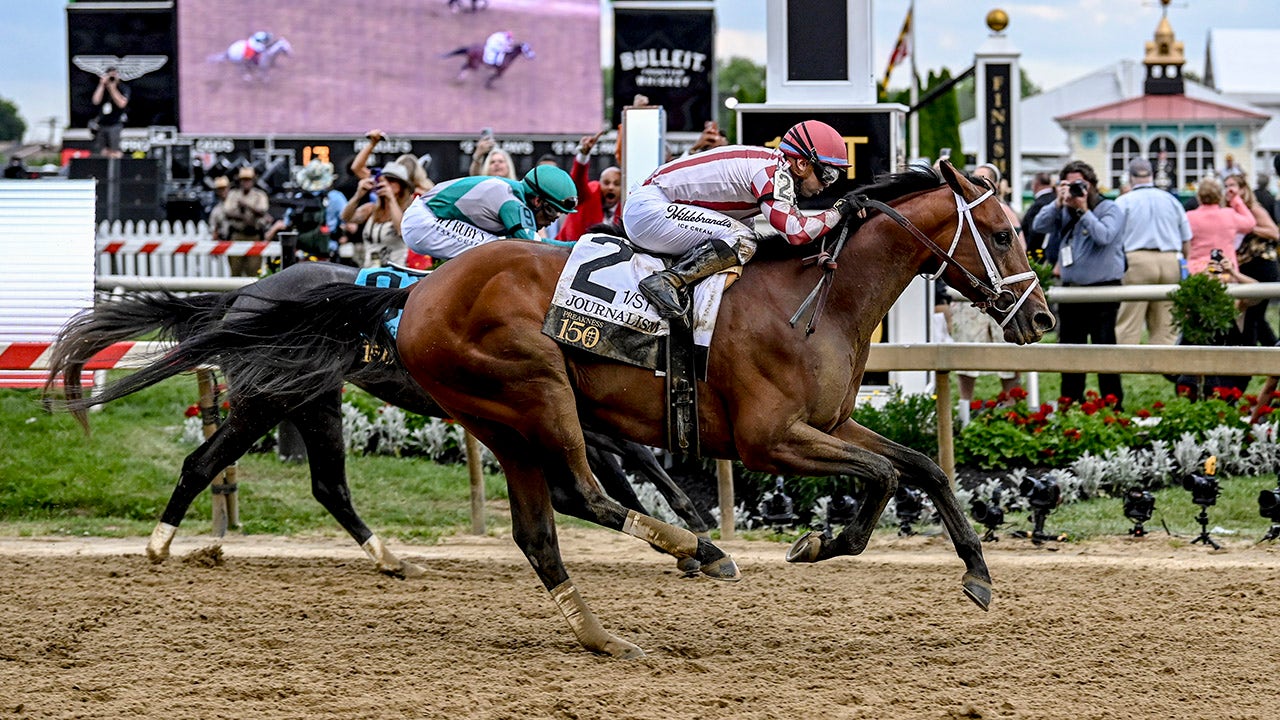 Journalism wins 150th Preakness Stakes in thrilling race