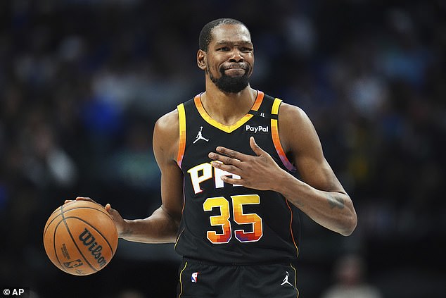 Wild moment fans tell Kevin Durant he has been TRADED by the Phoenix Suns in blockbuster NBA deal