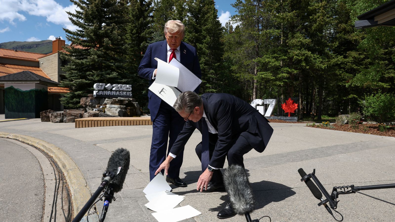 US-UK trade deal ‘done’, says Trump as he meets Starmer at G7 | Politics News