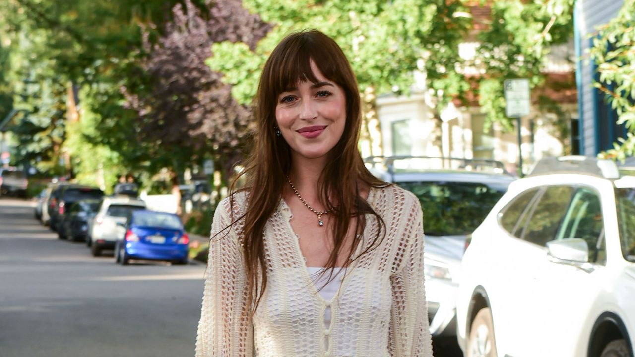 Dakota Johnson Abandoned ‘Goth Summer’ Style for Her Beachiest Sheer Dress Yet