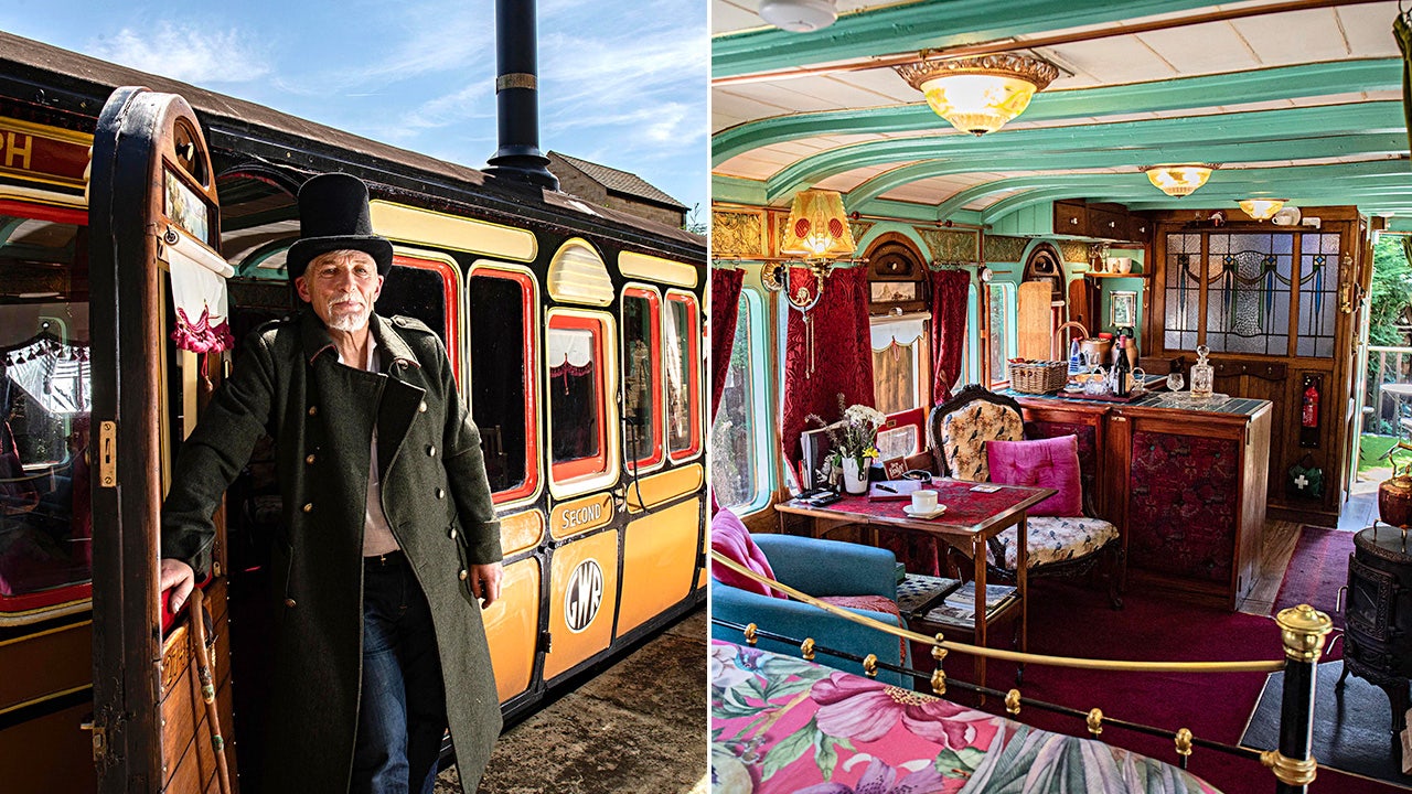 Man turns 1895 railway carriage into popular Airbnb stay
