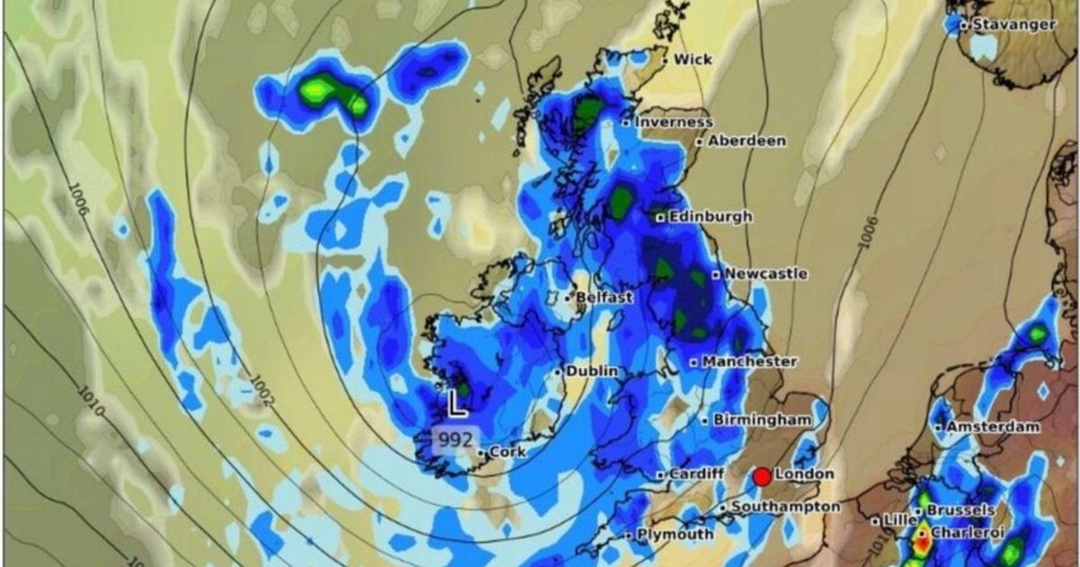 Horror 600-mile wall of rain set to hit UK – with eight areas set to avoid the worst
